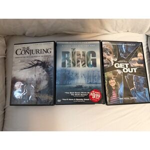 Horror DVD Lot The Conjuring The Ring Get Out Jordan Peele Widescreen Collection